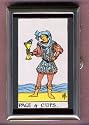 CUPS XI TAROT CARD, COIN GUITAR PICK PILL BOX