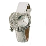 Montre coeur sertie de strass