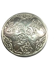 Sterling Silver Celtic Three Horse Celtic Knot Brooch