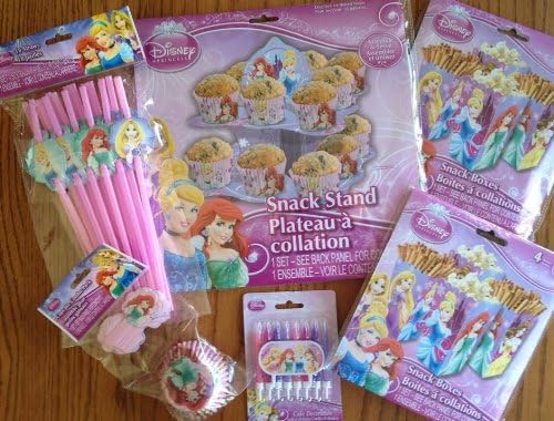 Disney Princess Ultimate Party Supply Pack - Featuring Cinderella, Belle, Sleeping Beauty, Ariel, &amp; Rapunzel!!