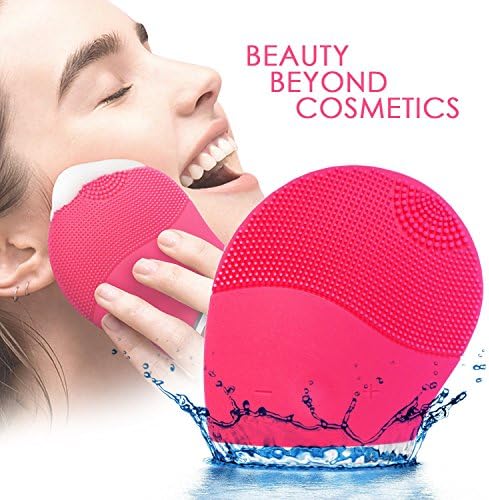 Darleen Sonic Facial Brush, Cleaner&amp;Massager, Silicone Facial Cleansing Power Brush, Exfoliator &amp; Electric, Waterproof, Rechargeable, and Vibrating Sonic Facial Cleansing System