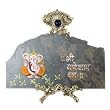 Hand Painted Ganesh Slate on a Decorative Stand