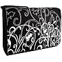 Black & White Fleur 15.4 inch Laptop Padded Compartment Shoulder Messenger Bag for K-Cliffs Lifestyle