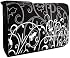 Black & White Fleur 15.4 inch Laptop Padded Compartment Shoulder Messenger Bag for K-Cliffs Lifestyle