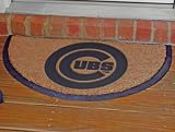 Sports Team Half-moon Doormat 29.5wx17.75d Cubs