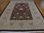 6'9 x 9'8 Burgundy Persian Hand Knotted Wool Meshkabad Rug