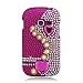 [Buy World] for Samsung Galaxy Centura S738c (Straight Talk) Luxury Full Diamond, Pearl Pink