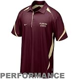 Nike Florida State Seminoles (FSU) Garnet 2010 Play Action Pass Coaches Sideline Performance Polo