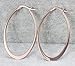 AmDxd Jewelry Titanium Stainless Steel Women's Fashion Hoop Earrings Circle Shape Rose Golden Width 29.8MM