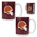 Cleveland Browns NFL 2pc Gameball Ceramic Mug Set - Primary logo by Great American Products