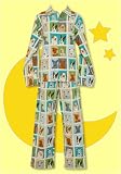 PJ Salvage Mod Dog Blue Flannel Pajama