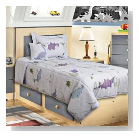 Dino Three Piece Bedding Set (Full)