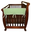 Trend-Lab Crib Wrap Rail Guard Set of Two Short Rail Guards, Sage Fleece