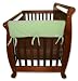 Trend-Lab Crib Wrap Rail Guard Set of Two Short Rail Guards, Sage Fleece