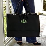 Personalized Damask Fabric Tote Bag (Damask) (18H x 8.5W x 12D)
