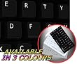 ENGLISH US NON-TRANSPARENT KEYBOARD STICKER ON BLACK BACKGROUND