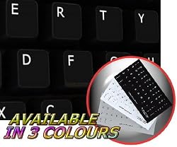 ENGLISH US NON-TRANSPARENT KEYBOARD STICKER ON BLACK BACKGROUND