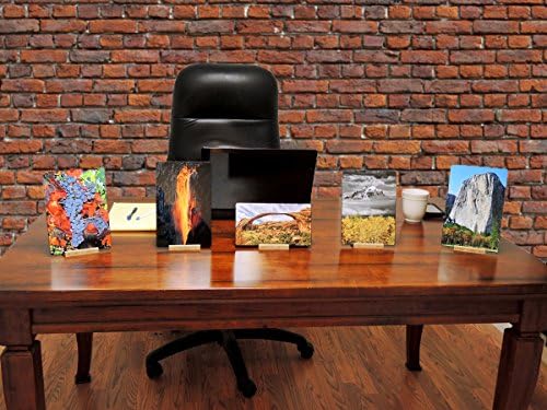 Mt. Moran with Aspens - Grand Teton National Park, Jackson Hole Valley, Wyoming, USA - Original Photography Aluminum Metal Art Print Gift with Bamboo Stand for Office Decor, Desk Accessories, or Home Decor Art Display