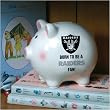 Oakland Raiders Memory Company Born to Be Piggy Bank NFL Football Fan Shop Sports Team Merchandise