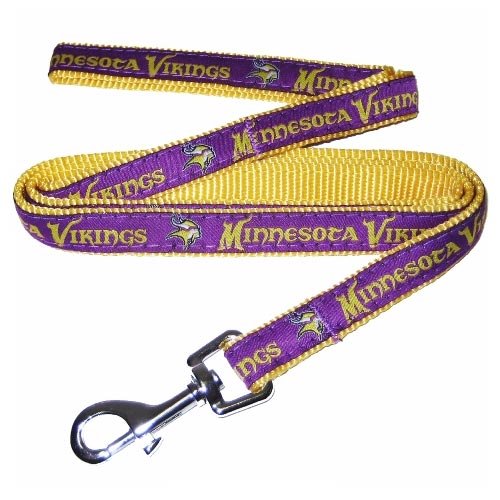 Minnesota Vikings Purple Woven Team Pet Leash (Small)