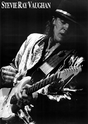 Stevie Ray Vaughan Black and White Music Poster Print 23 x 33in