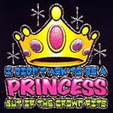 Youth Sweatshirt : I Didnt Ask To Be A Princess But If The Crown Fits - Trendy - Litho Glitter
