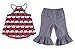 Mud Pie Baby Girls' Whale Tunic and Capri Set, Blue, 6-9 Months