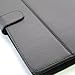 Universal 10.1 Inch Tablet Case Cover (10bl) Pu Leather Folio Style Fits Contixo Craig Electronics Cmp745e (Black)