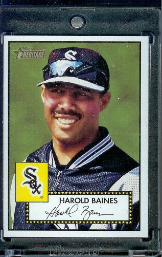 2001 Topps Heritage # 206 Harold Baines Chicago White Sox Baseball Card - Mint Condition - Shipped In Protective ScrewDown Case!