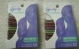 2 GOODY OUCHLESS 12 PC PONYTAILS NO METAL