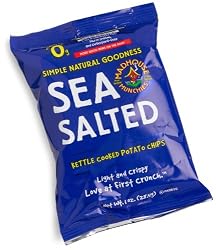 Madhouse Munchies Sea Salted Potato Chips, 1-Ounce Bags (Pack of 72)