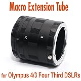 Olympus 4/3 Four Third Mount Macro Extension Tube Set Kit for Extreme Close-up, fits Olympus 4/3 Fiur Third DSLRs E-5 E-3 E-1 E-30 E-620 E-600 E-520 E-510 E-500 E-450 E-420 E-410 E-330 E300