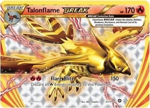 Talonflame BREAK 21/114 XY Steam Siege Pokemon TCG Card