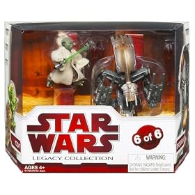 Star Wars Legacy Collection Geonosis Arena Showdown - Yoda and Droideka