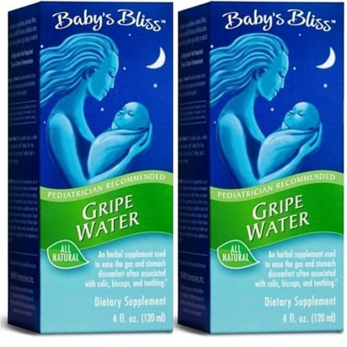 Baby's Bliss Gripe Water, Liquid, 4-Ounce Bottles (Pack of 2)