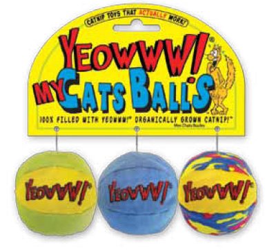 YEOWWW! 100% Organic Catnip Balls: My Cats Balls