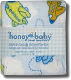 Honey Baby Blue Baby Blanket w/Airplanes - ON SALE
