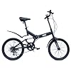 B-GROW 20インチ折畳み自転車 艶消しカラーシリーズ グローイングフラット リミテッド BF-206SB(スペシャルブラック)