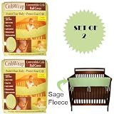 Trend-Lab Sage Crib Wrap Rail Guard for Long Rail - Set of 2