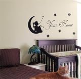 Personalized Name Tinkerbell Fairy Wall Art Sticker 09