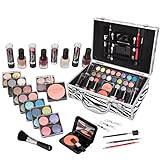 Christmas New Year Special Offer Jumbl™ Carry All Holiday Makeup Kit +Jumbl™ Brush and Mirror Included (Holiday Set#3)