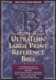 NKJV UltraThin Large Print Reference Bible (Black Bonded Leather) (King James Version)