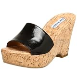  : Steve Madden Women's Surg Sandal,Black Patent,10 M