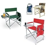 Picnic Time Sports Chair with Table and Pockets - Red