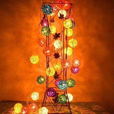 WAN 4M 20LEDs RGB LED Rattan Ball String Light Christmas String Light For Decoration (AC 110-220V)