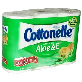 Cottonelle Bathroom Tissue Enriched with Aloe & Vitamin E - 6 Double Rolls