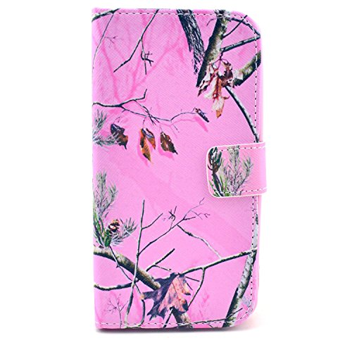 LG G2 Case,LG G2 Phone Case, LG G2 Leather Case,LG G2 Wallet Case,LG G2 Flip Case,HKW Pink Pinetree Pattern Premium PU Leather Stand Wallet Flip Protective Skin Case Cover with Magnetic Closure for LG G2 LG Optimus G2 Cover Phone Cases Cover(Built-in Credit Card/ID Card Slot) ,Send Screen Protectors+Stylus+Cleaning Cloth (MA0640)