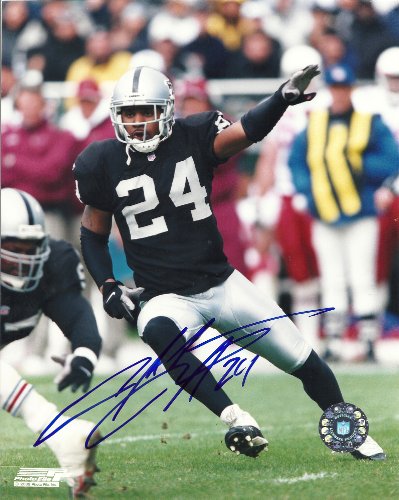 CHARLES WOODSON,OAKLAND RAIDERS,MICHIGAN WOLVERINES,SIGNED,AUTOGRAPHED,8X10 PHOTO,COA, RARE HARD PHOTO TO FIND