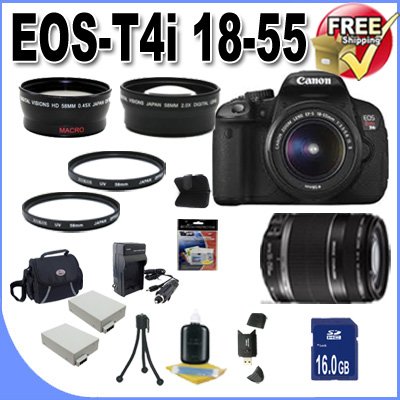 black friday price Canon T4i 18-55mm/22-250mm Kit