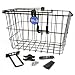 Wald 3133 Front Quick Release Bicycle Basket with Bolt on Clamp (14.5 x 9.5 x 9, Black)